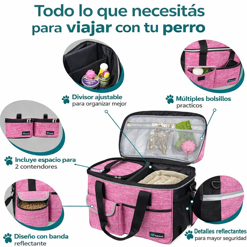 Todo lo que tu perro necesita para viajar, en un solo bolso