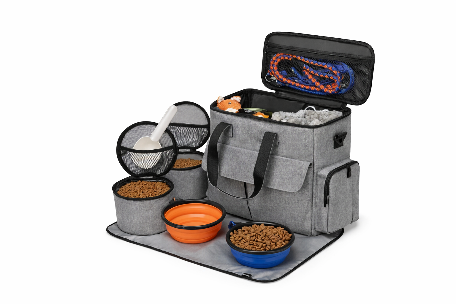 Mochila de Viaje para Perros y Gatos con Gran Capacidad + Accesorios