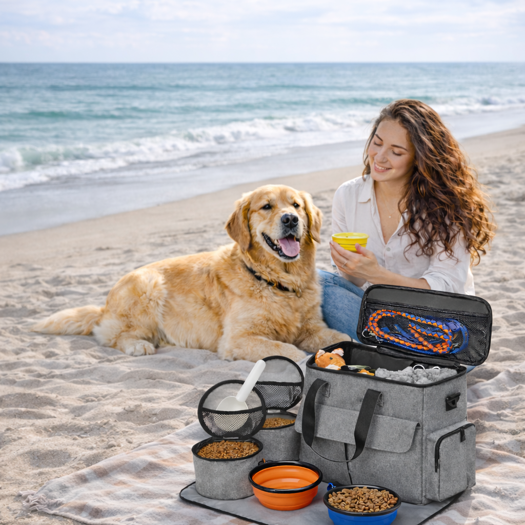 Mochila de Viaje para Perros y Gatos con Gran Capacidad + Accesorios