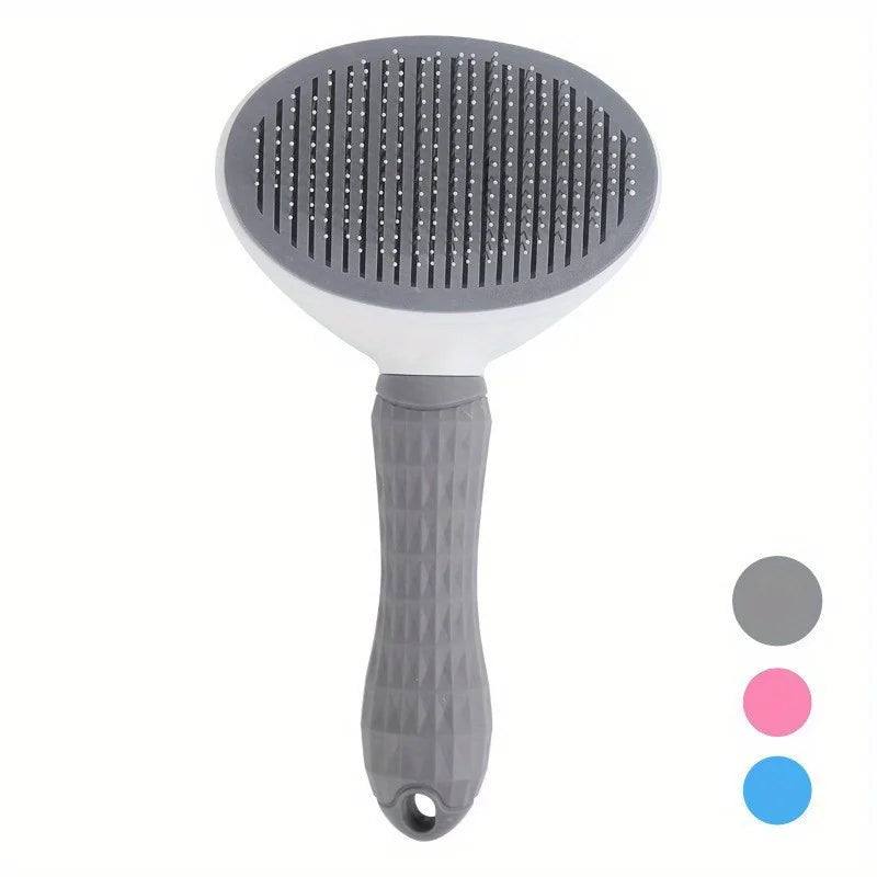 Pet Hair Remover Brush 🐶 | One-Click Self Cleaning Grooming Tool for Dogs & Cats
